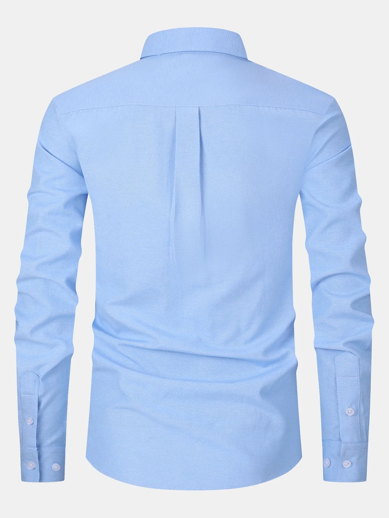 Fulvio® | Long Sleeve Pocket Button Up Oxford Shirt - Image 8
