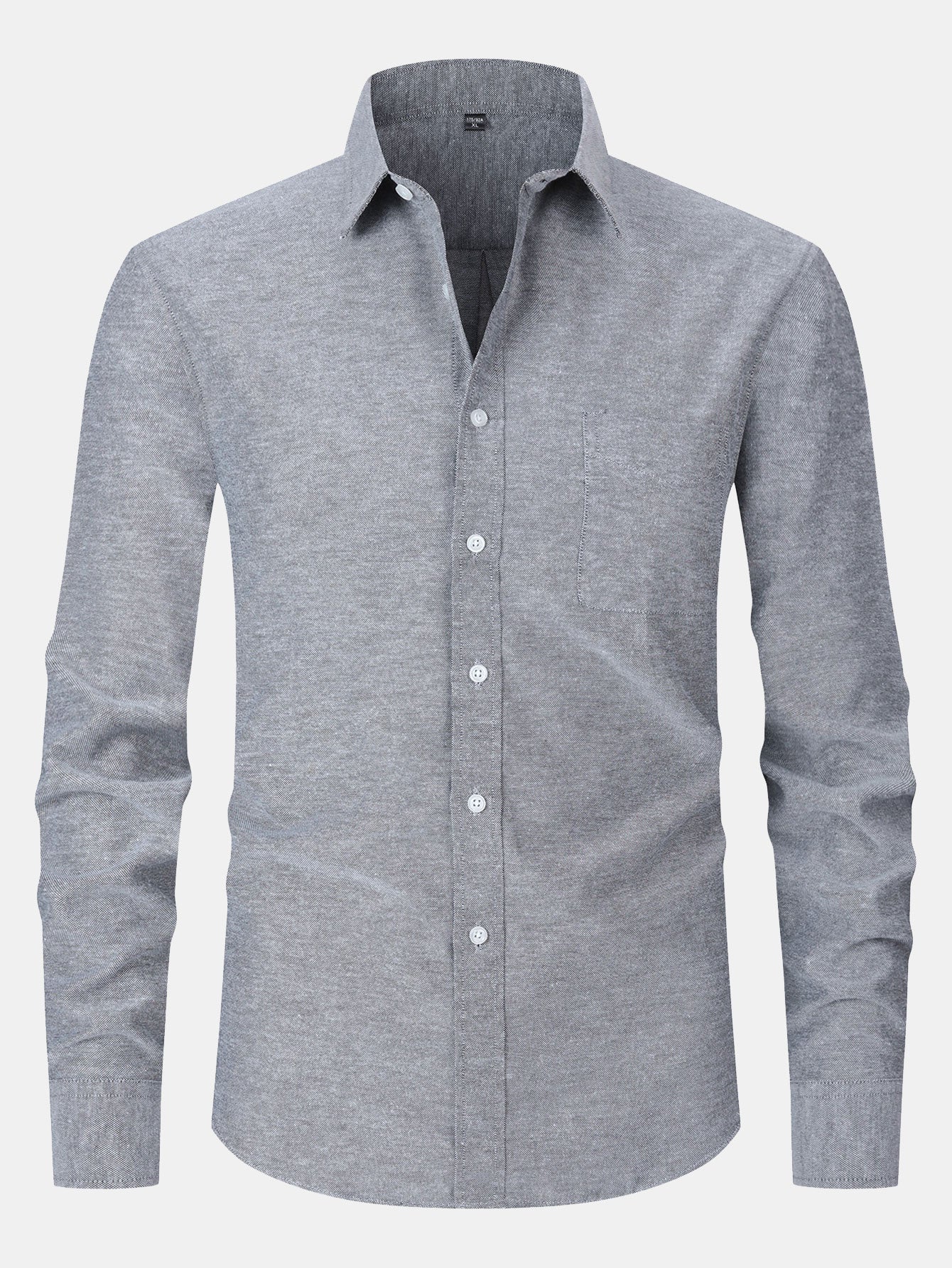 Fulvio® | Long Sleeve Pocket Button Up Oxford Shirt - Image 9