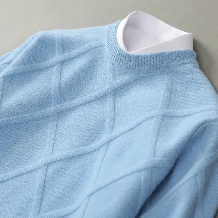 Fulvio® | Men’s Jumpers With Diamond Pattern - Image 3