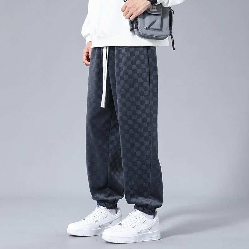 Gabino® | Checkered Corduroy Sweatpants - Image 2