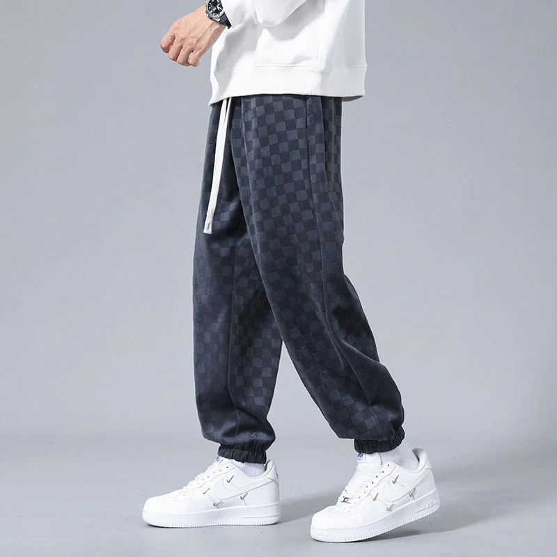 Gabino® | Checkered Corduroy Sweatpants - Image 3