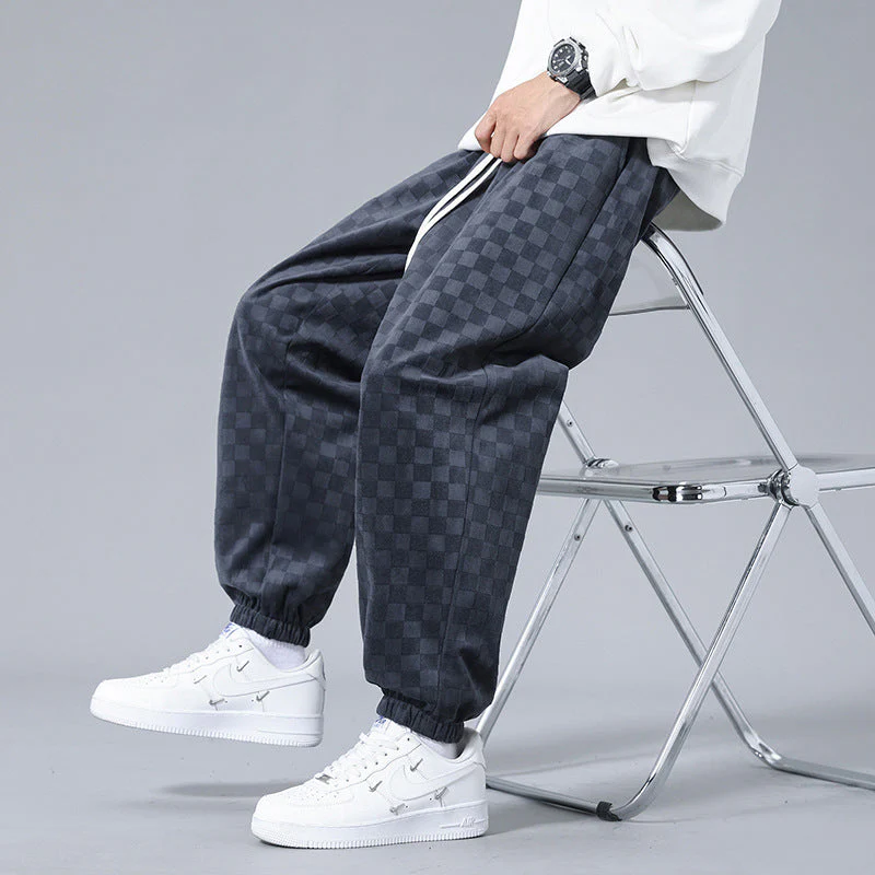 Gabino® | Checkered Corduroy Sweatpants - Image 4