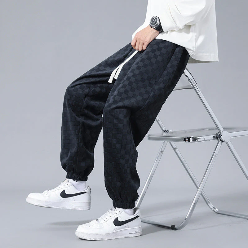Gabino® | Checkered Corduroy Sweatpants - Image 8