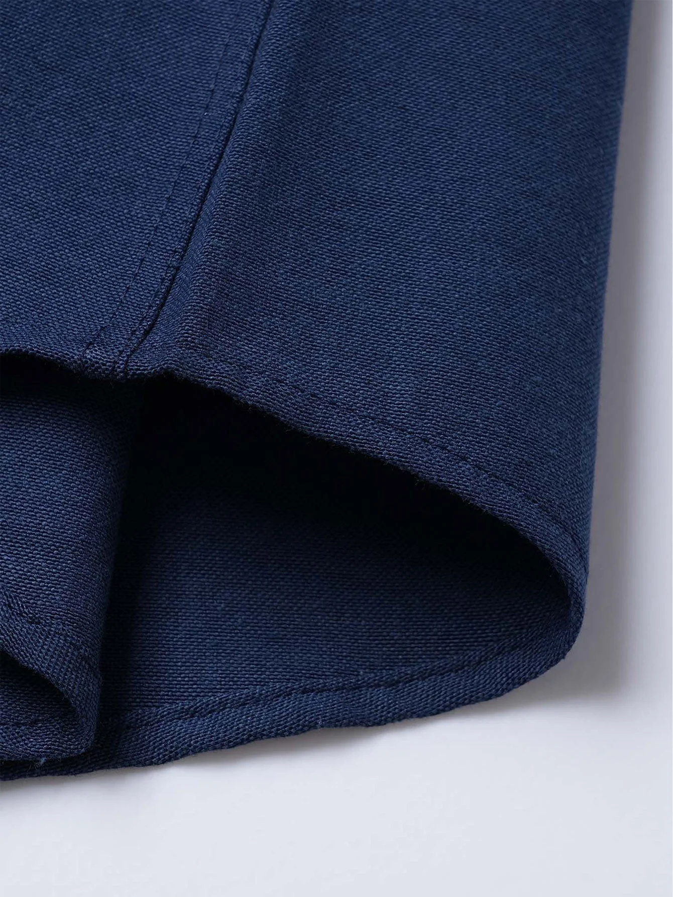 Gabino® | Long Sleeve Contrast Stand Collar Oxford Shirt - Image 5