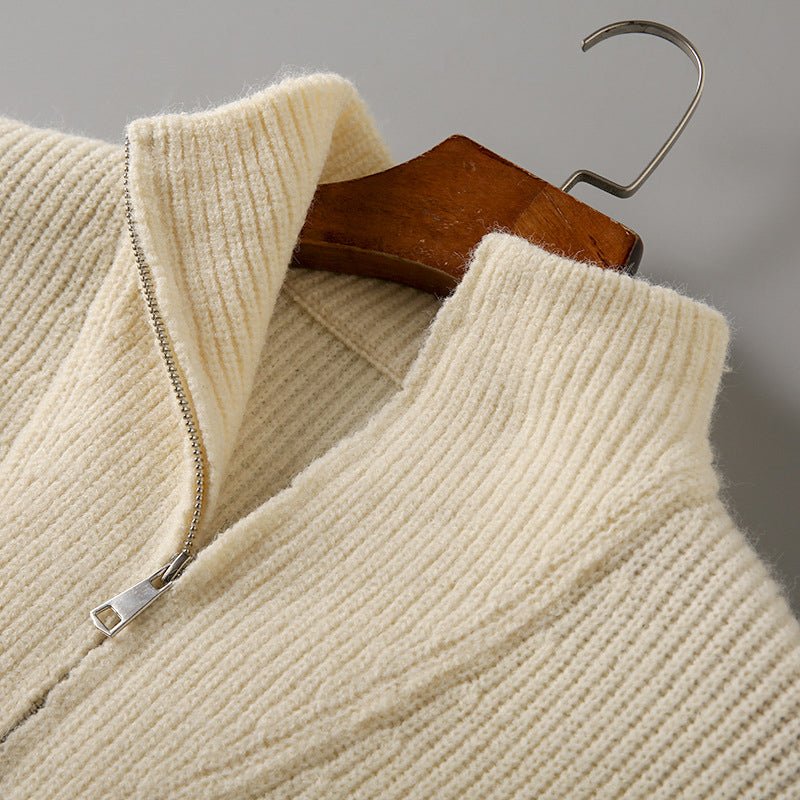 Gabino® | Men’s Knitted Jumpers With Half Zip - Image 2