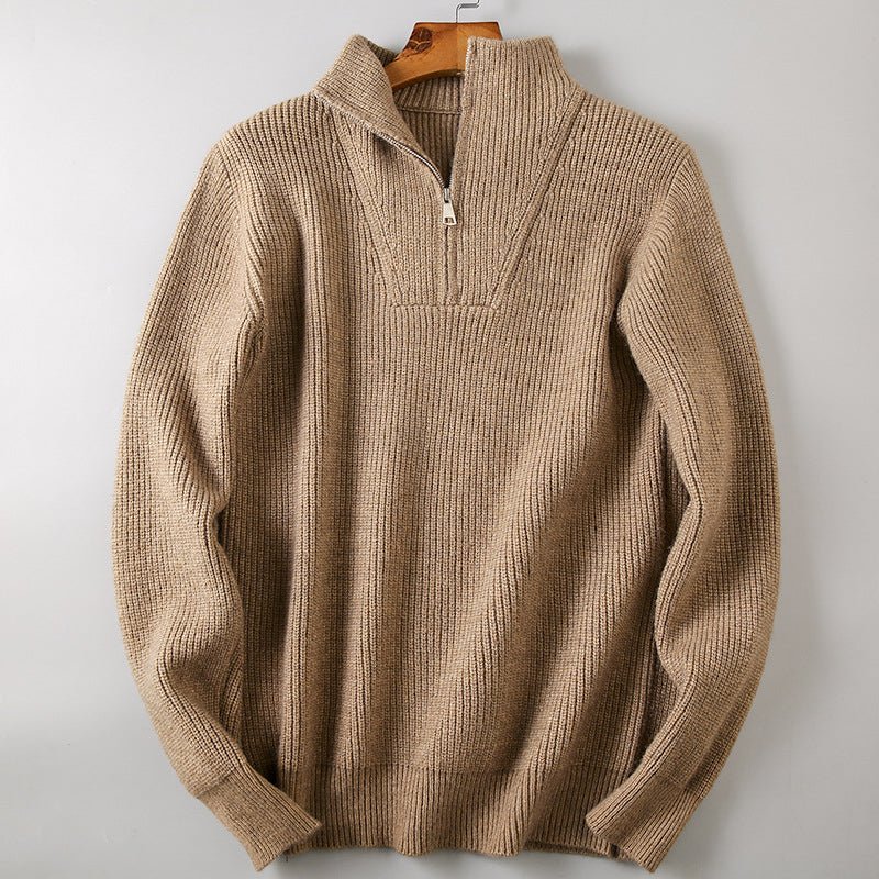 Gabino® | Men’s Knitted Jumpers With Half Zip - Image 5