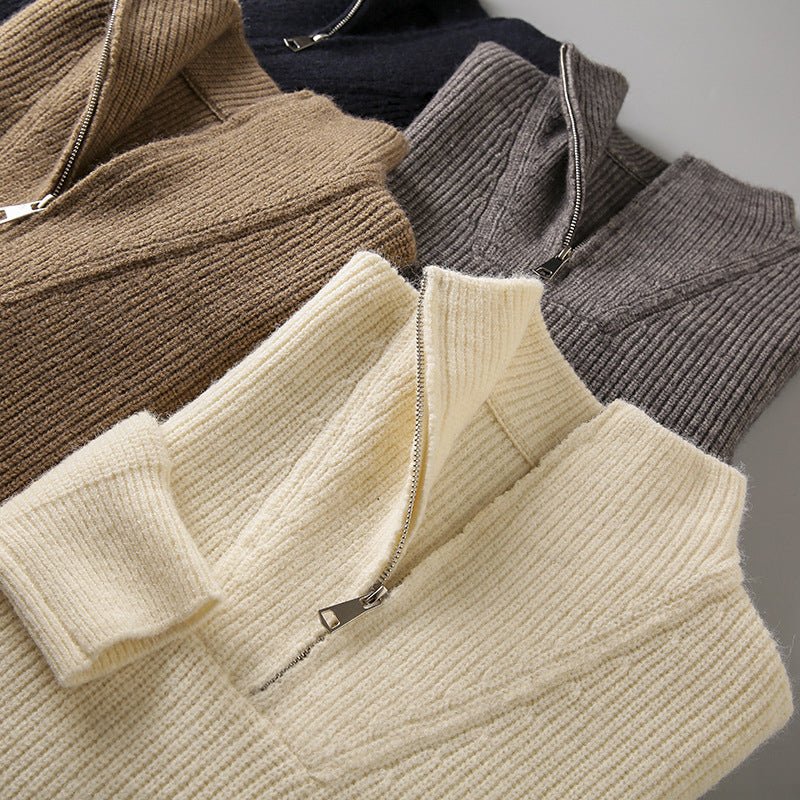 Gabino® | Men’s Knitted Jumpers With Half Zip - Image 7