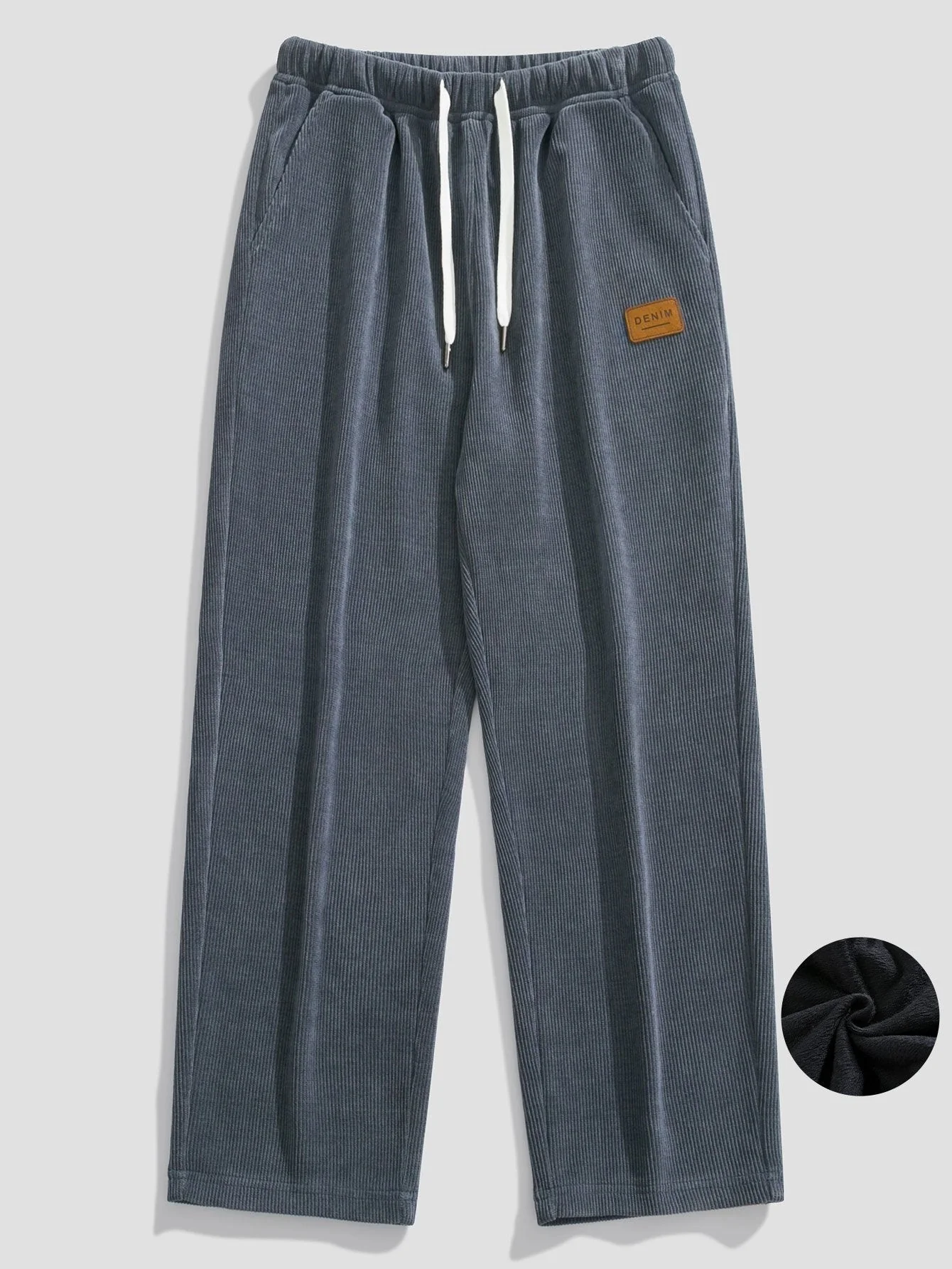 Gabino® | Polar Fleece Lined Straight Leg Corduroy Pants - Image 9
