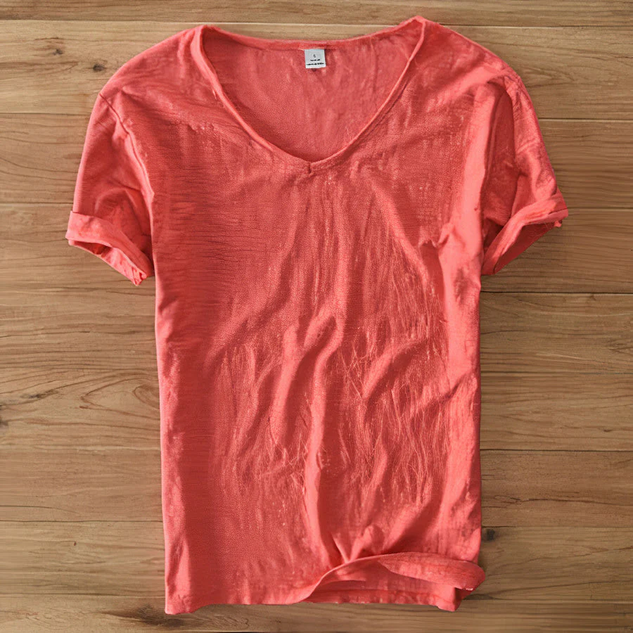 Gabriel® | Summer T-Shirt Made Of Cotton And Linen - Image 2