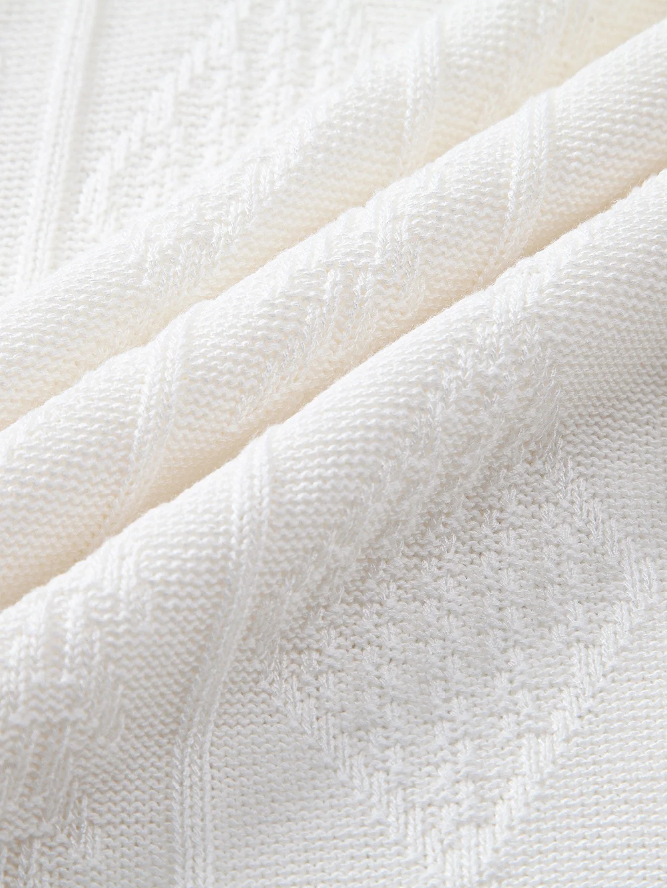 Gabriel | Geometric Jacquard Knitted Polo Shirt - Image 5