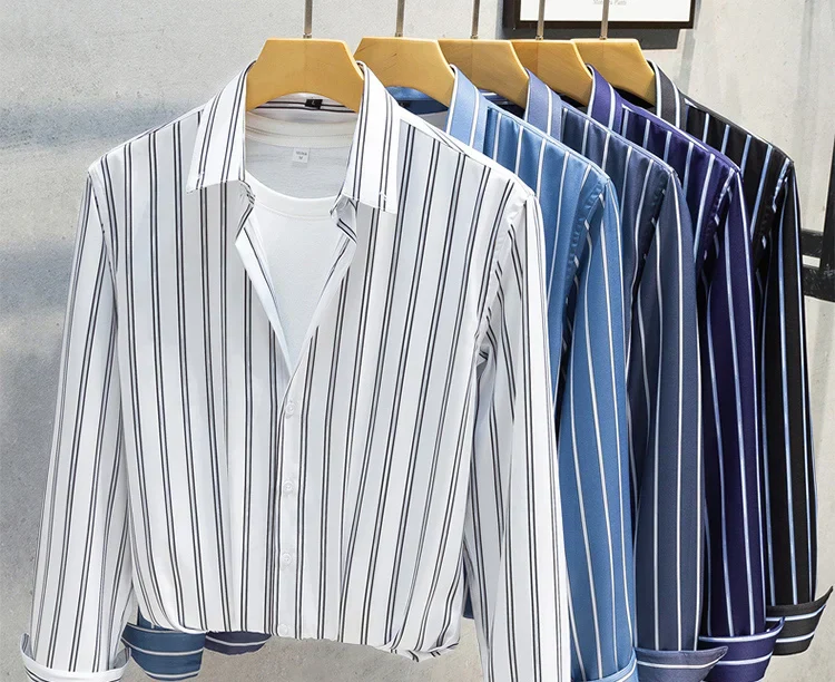 Gabriel | Givalli - Elegant Striped Men's Shirt - Image 3