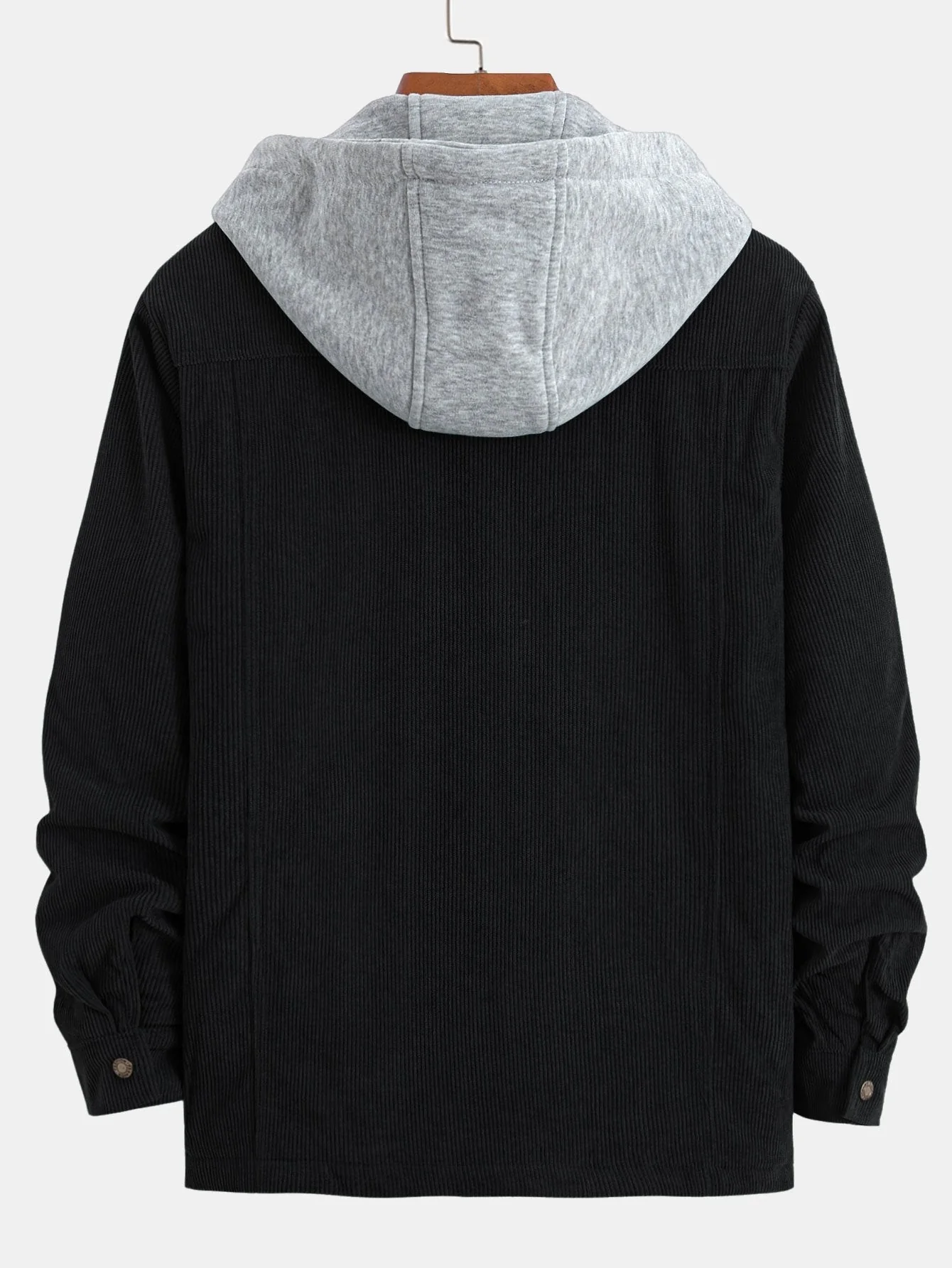 Gabriel | Quilted Lined Corduroy Hooded Coat - Image 11
