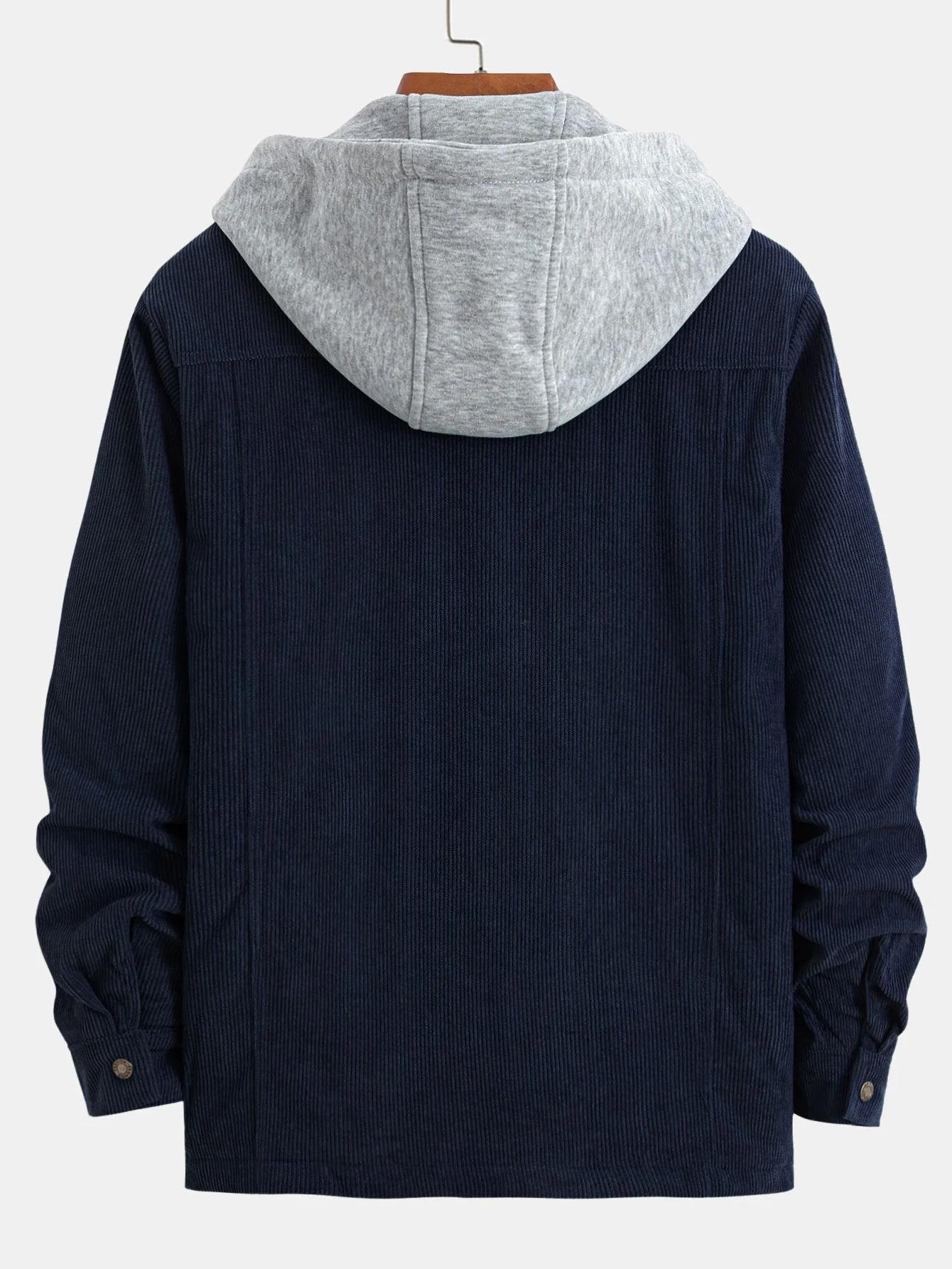 Gabriel | Quilted Lined Corduroy Hooded Coat - Image 13