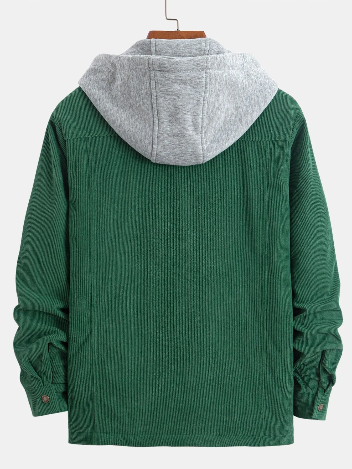 Gabriel | Quilted Lined Corduroy Hooded Coat - Image 2