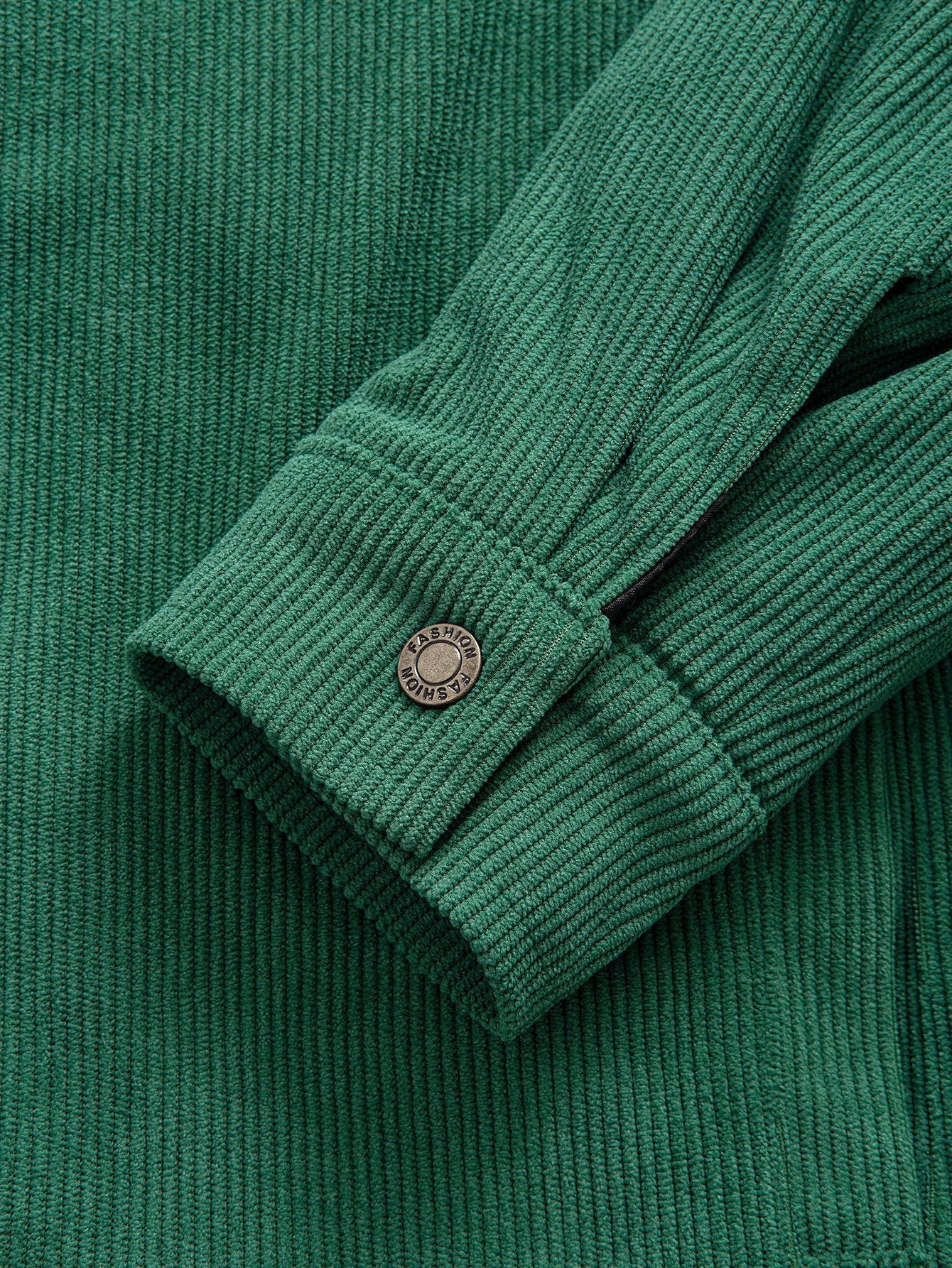 Gabriel | Quilted Lined Corduroy Hooded Coat - Image 4