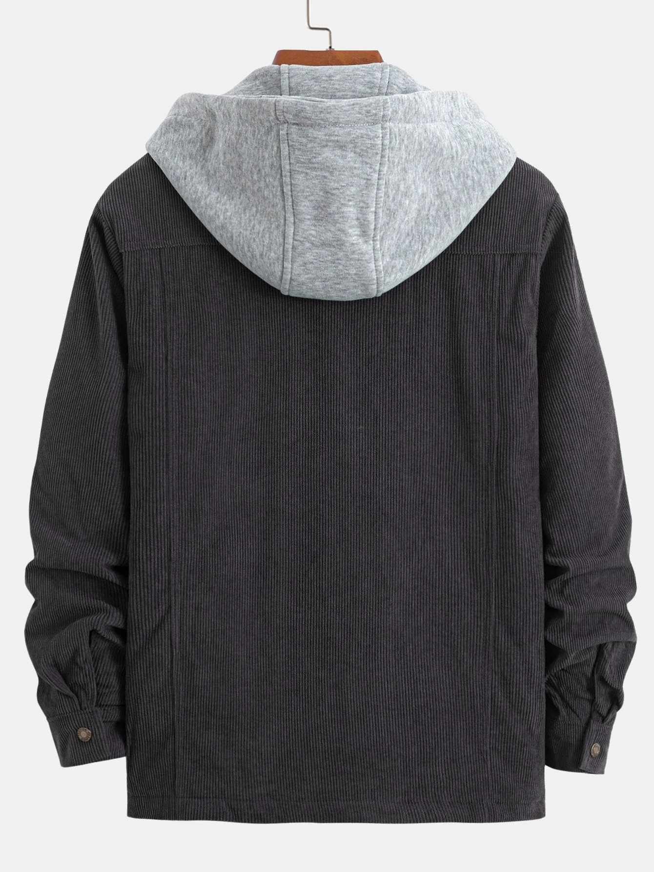 Gabriel | Quilted Lined Corduroy Hooded Coat - Image 7