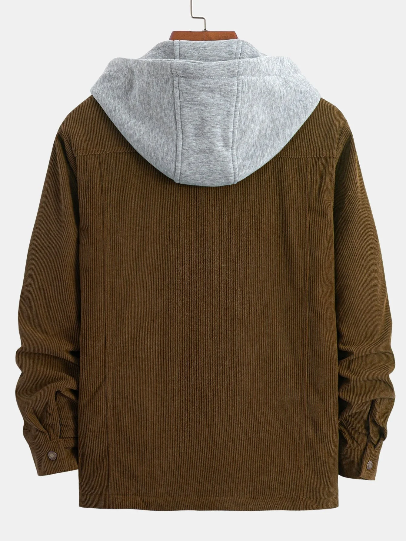Gabriel | Quilted Lined Corduroy Hooded Coat - Image 9