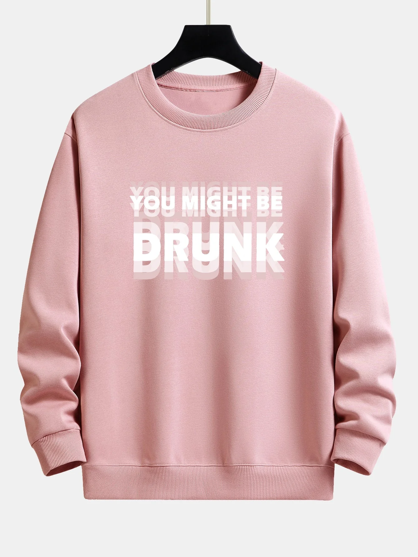 Galeno® | You Might Be Drunk Print Relax Fit Sweatshirt - Image 9