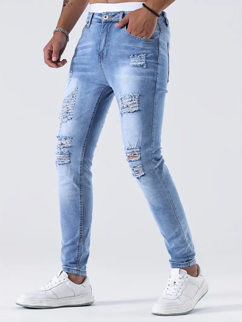 Galileo® | Ripped Casual Straben Jeans For Men - Image 2