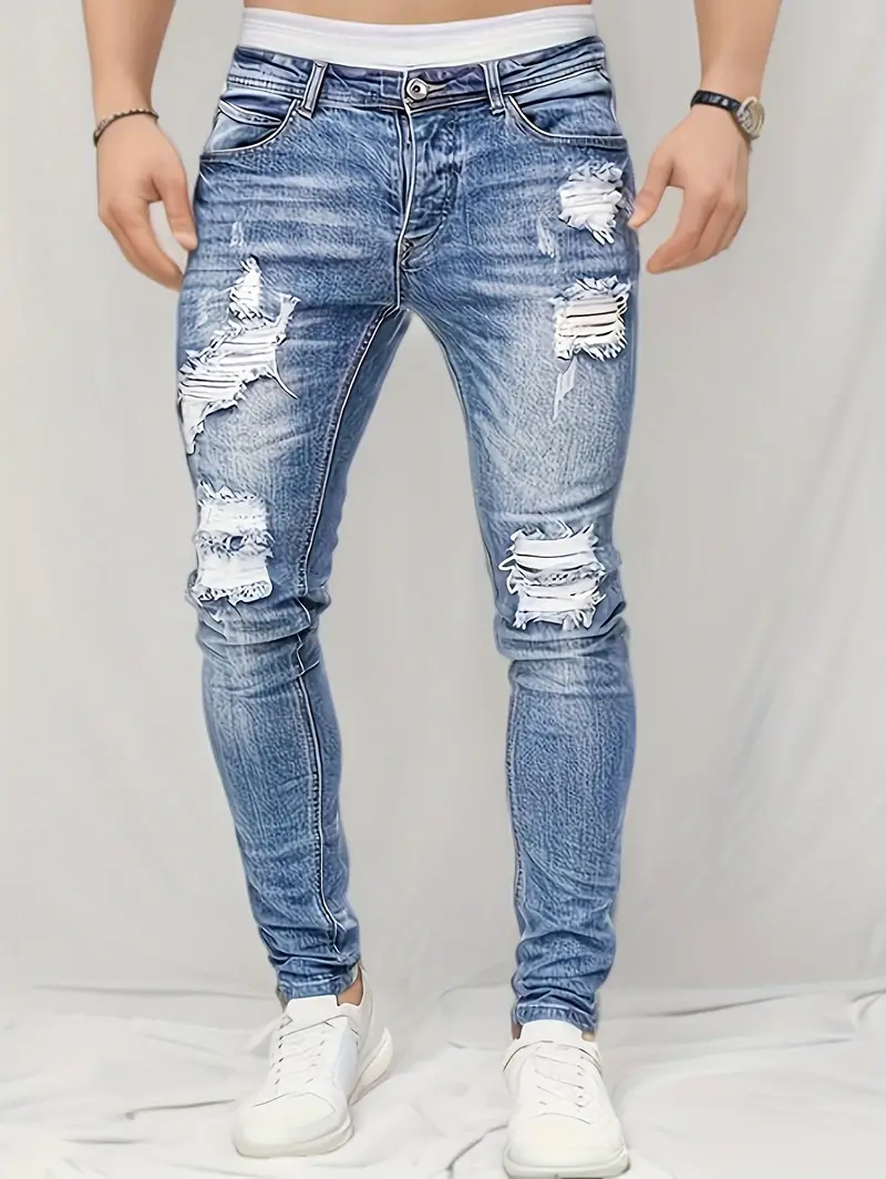Galileo® | Ripped Casual Straben Jeans For Men - Image 5