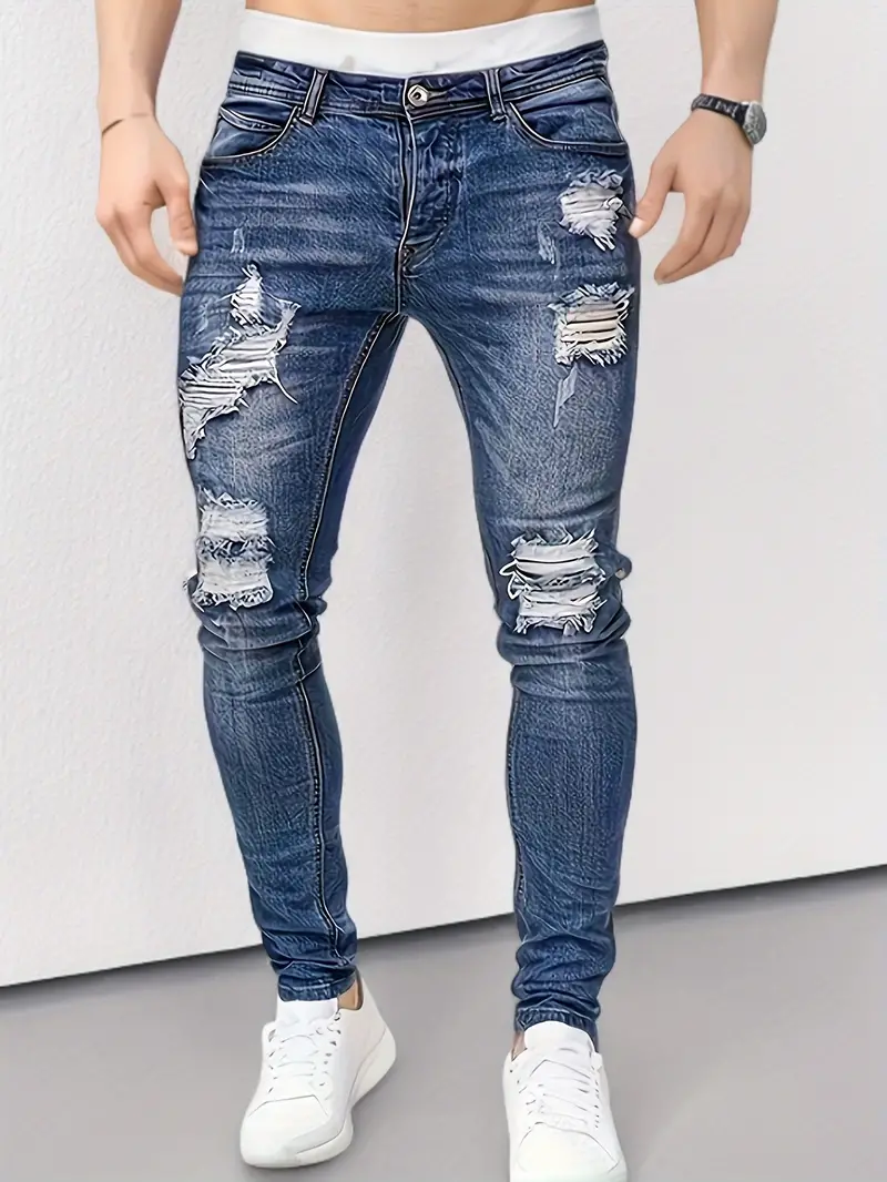 Galileo® | Ripped Casual Straben Jeans For Men - Image 7