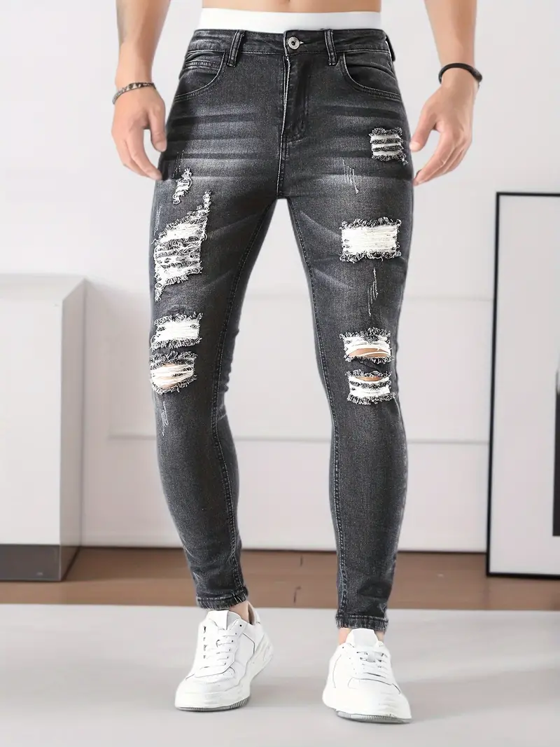 Galileo® | Ripped Casual Straben Jeans For Men - Image 8