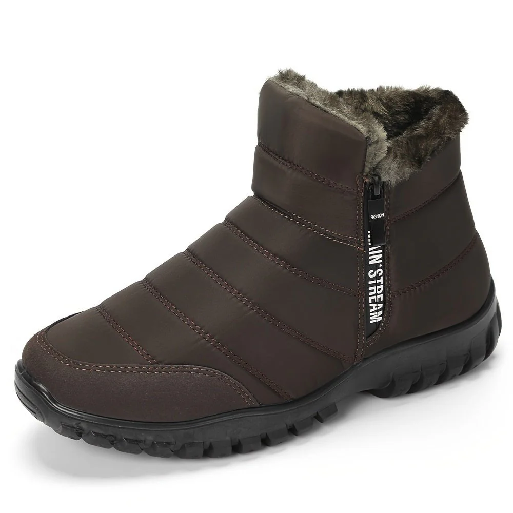 Gallo | Warm winter boots with zipper and profile sole - Image 3