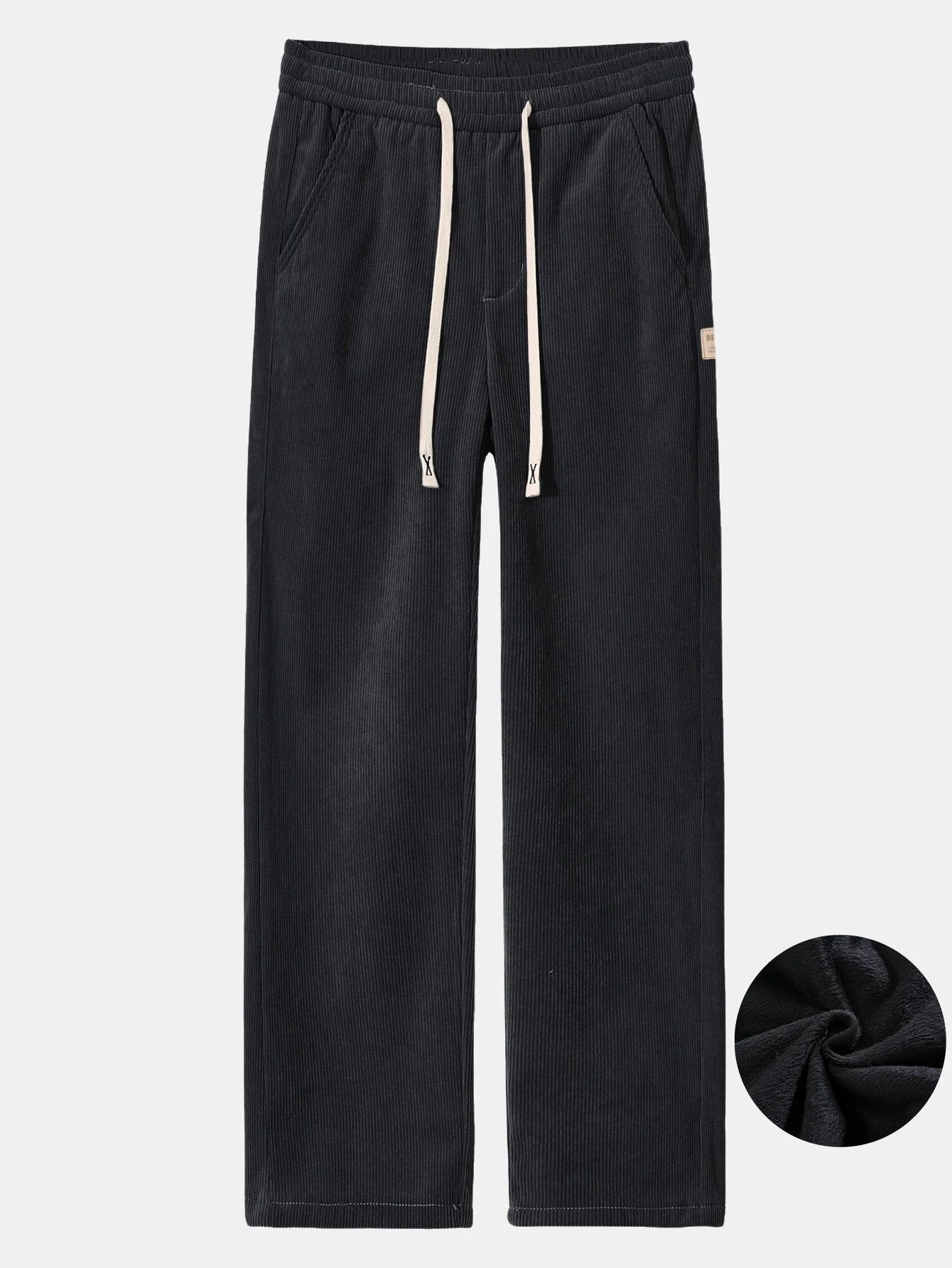 Galo® | Polar Fleece Lined Straight Leg Corduroy Pants - Image 7