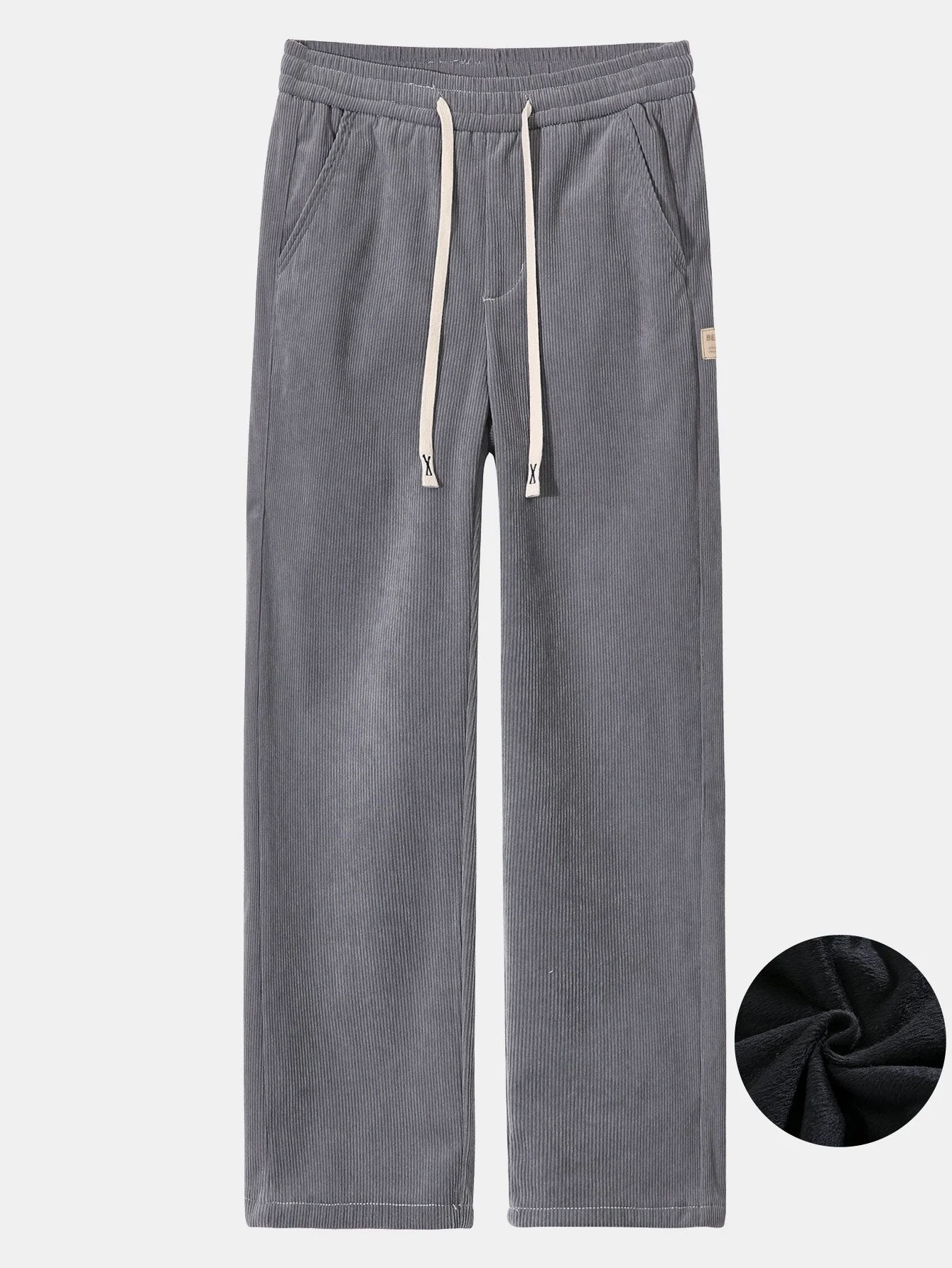 Galo® | Polar Fleece Lined Straight Leg Corduroy Pants - Image 8