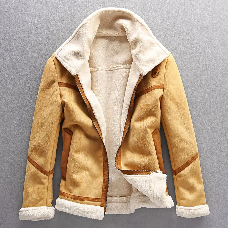 Galo | Vintage Suede Sherpa Jacket for Men - Image 2