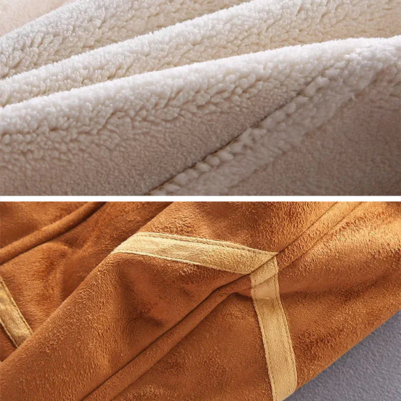Galo | Vintage Suede Sherpa Jacket for Men - Image 5