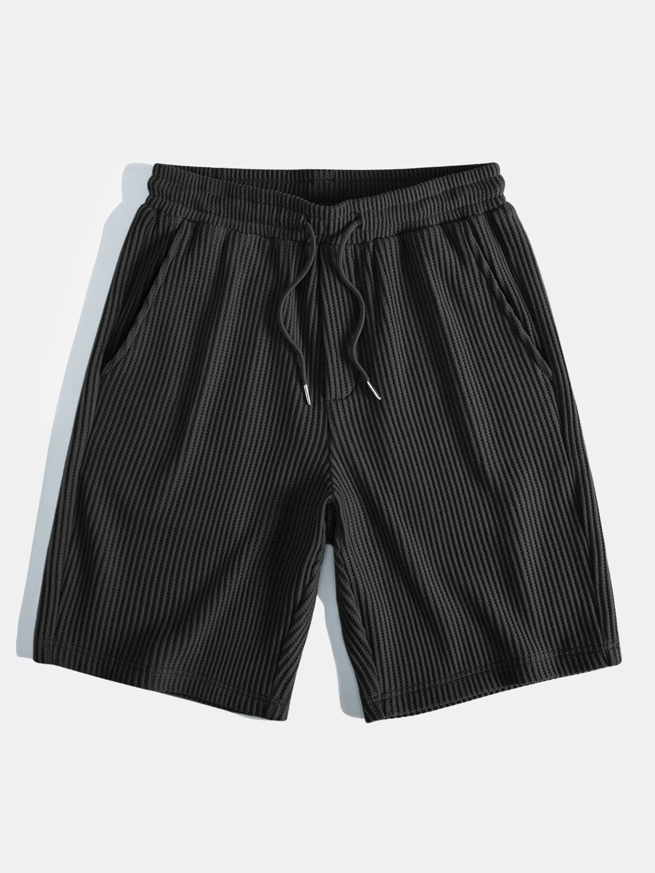 Garcilaso® | Drawstring Knitted Waffle Shorts - Image 5