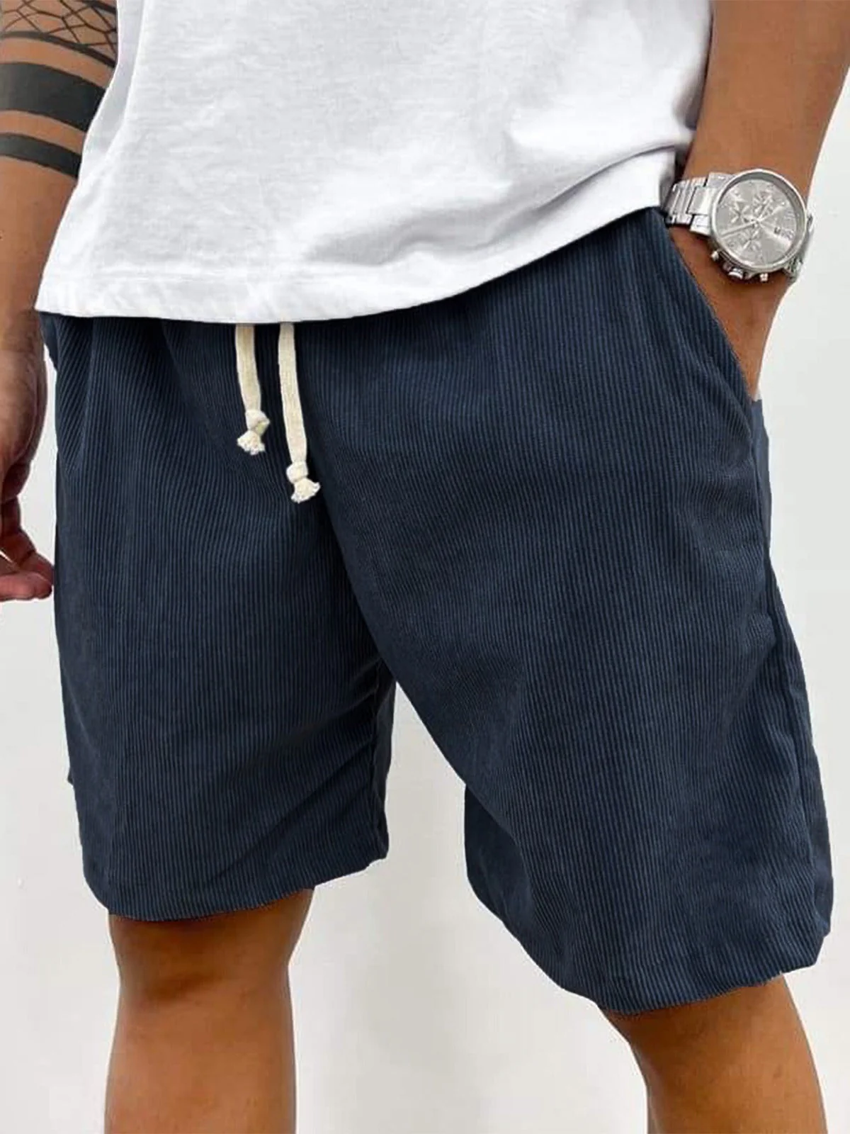 Gareth® | Men'S Casual Stretch Corduroy Shorts - Image 6