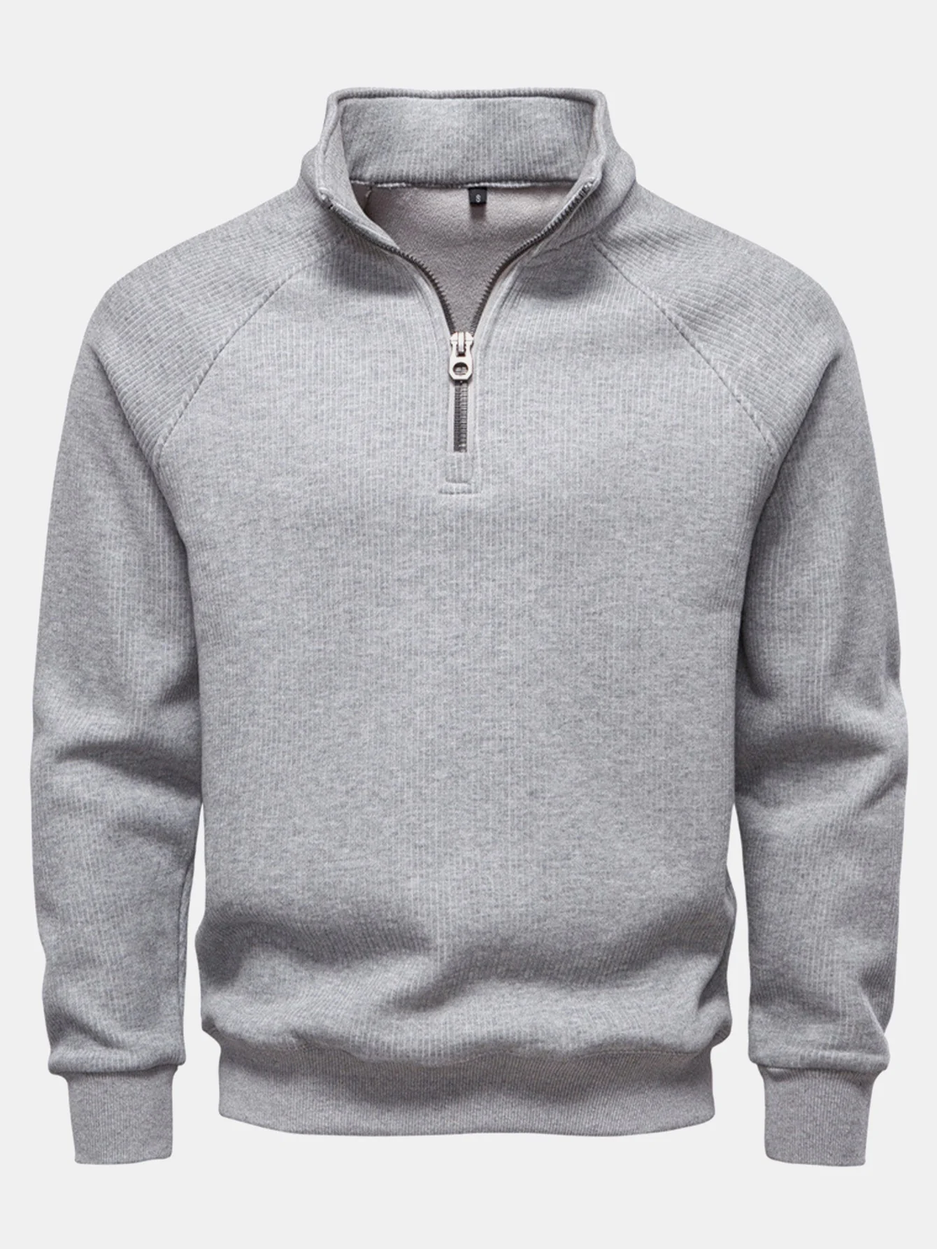 Gareth® | Ribbed Raglan Sleeve Quarter Zip Sweatshirt - Image 10