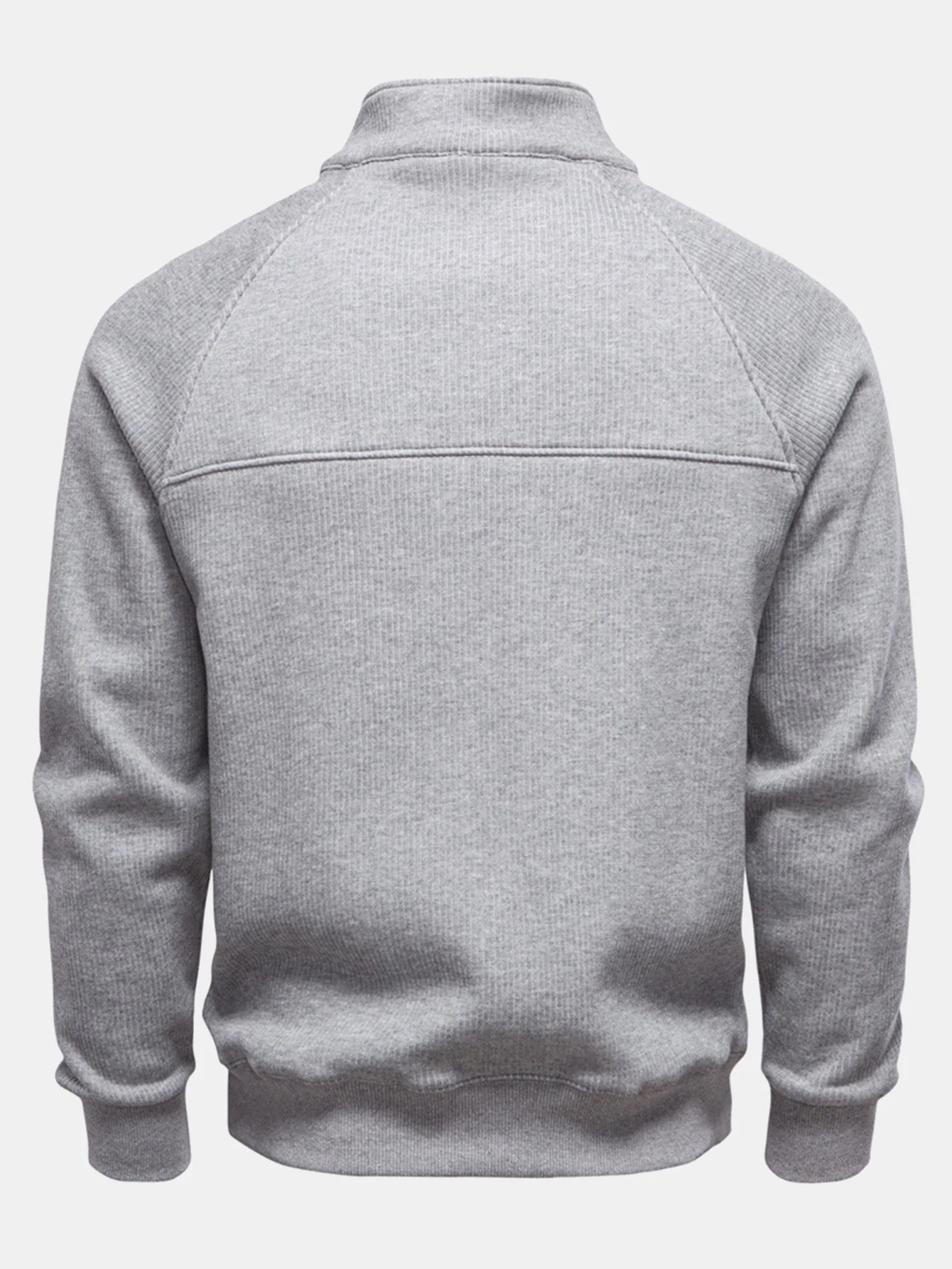 Gareth® | Ribbed Raglan Sleeve Quarter Zip Sweatshirt - Image 11