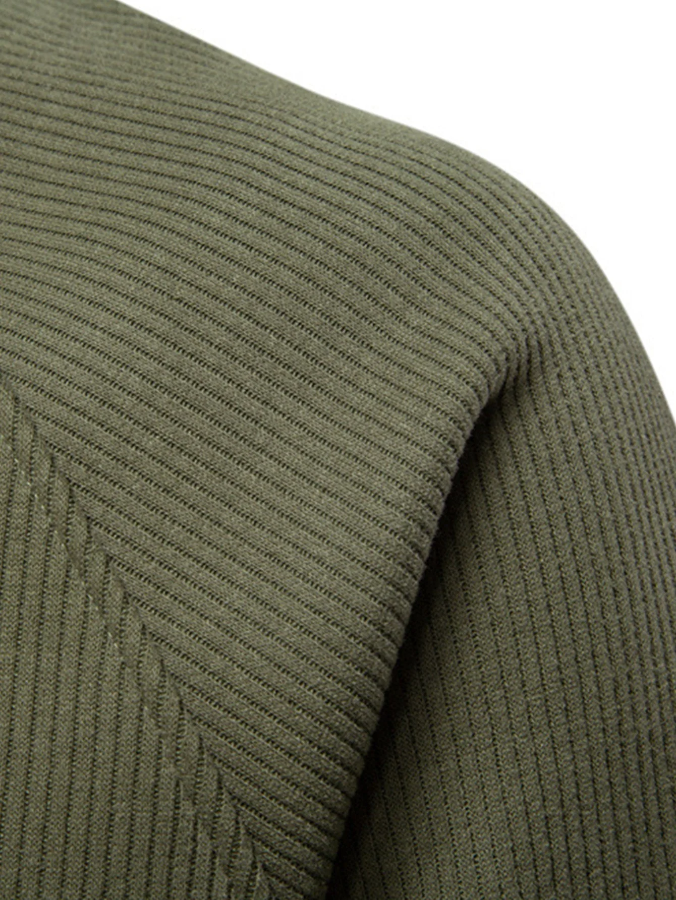 Gareth® | Ribbed Raglan Sleeve Quarter Zip Sweatshirt - Image 2