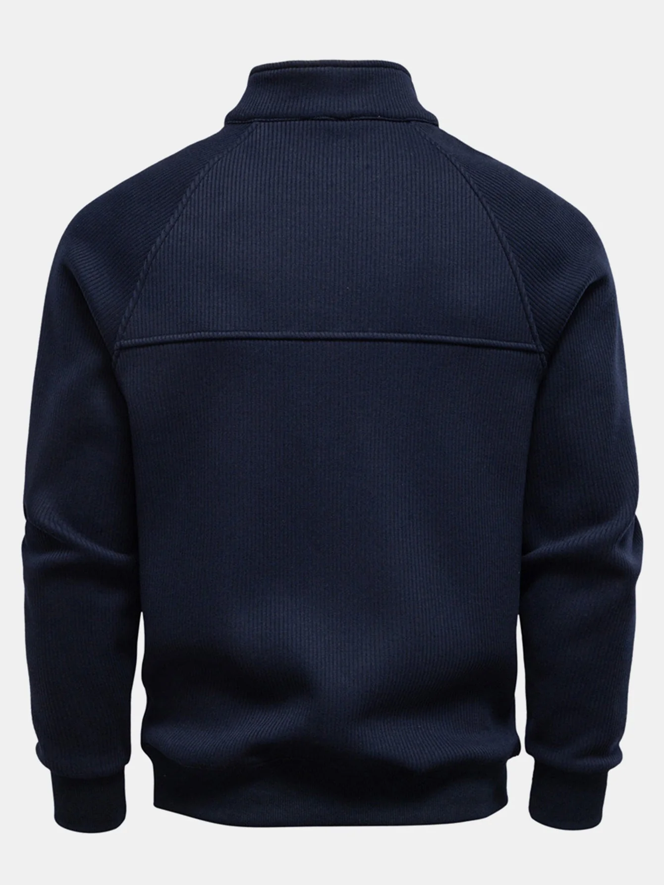 Gareth® | Ribbed Raglan Sleeve Quarter Zip Sweatshirt - Image 7