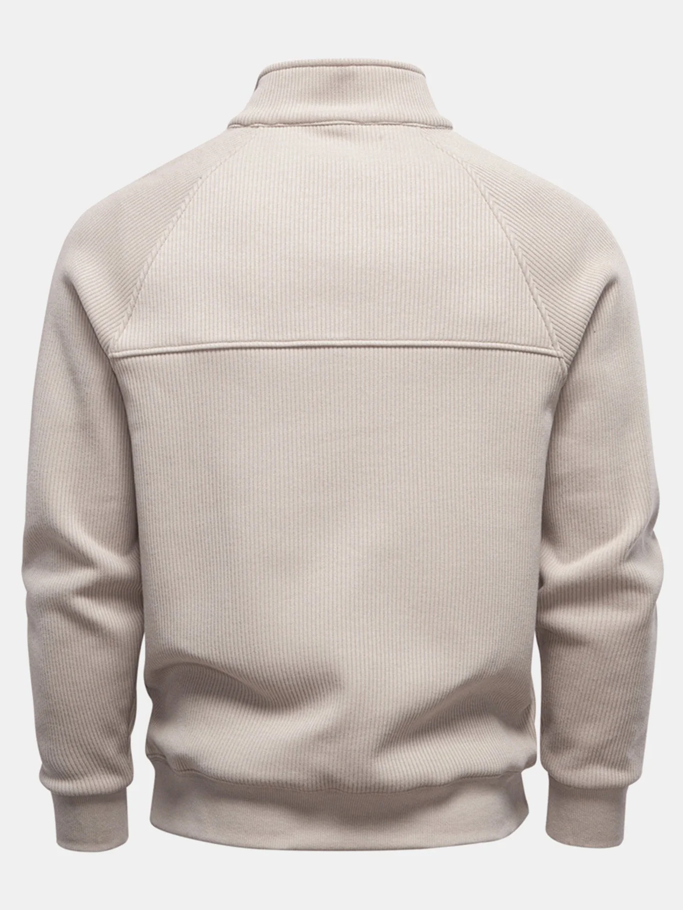 Gareth® | Ribbed Raglan Sleeve Quarter Zip Sweatshirt - Image 9