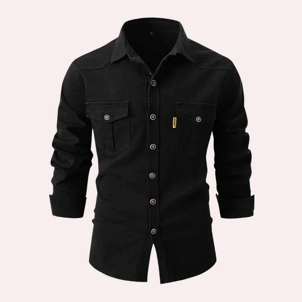 Garrett® | Long-Sleeved Men'S Shirt With Chest Pockets - Image 2
