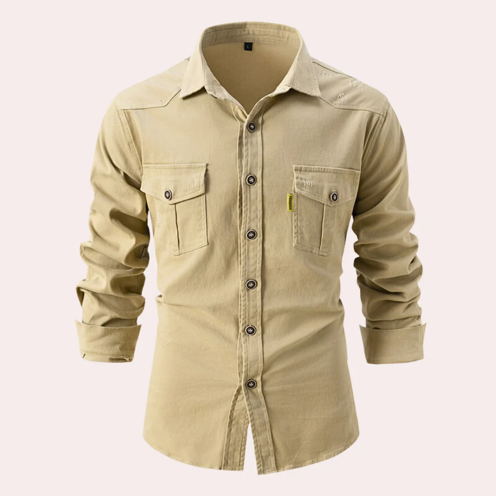 Garrett® | Long-Sleeved Men'S Shirt With Chest Pockets - Image 5