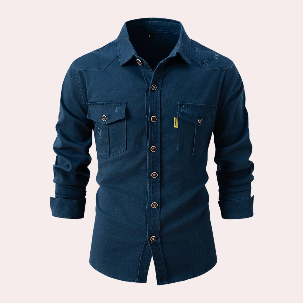 Garrett® | Long-Sleeved Men'S Shirt With Chest Pockets - Image 6