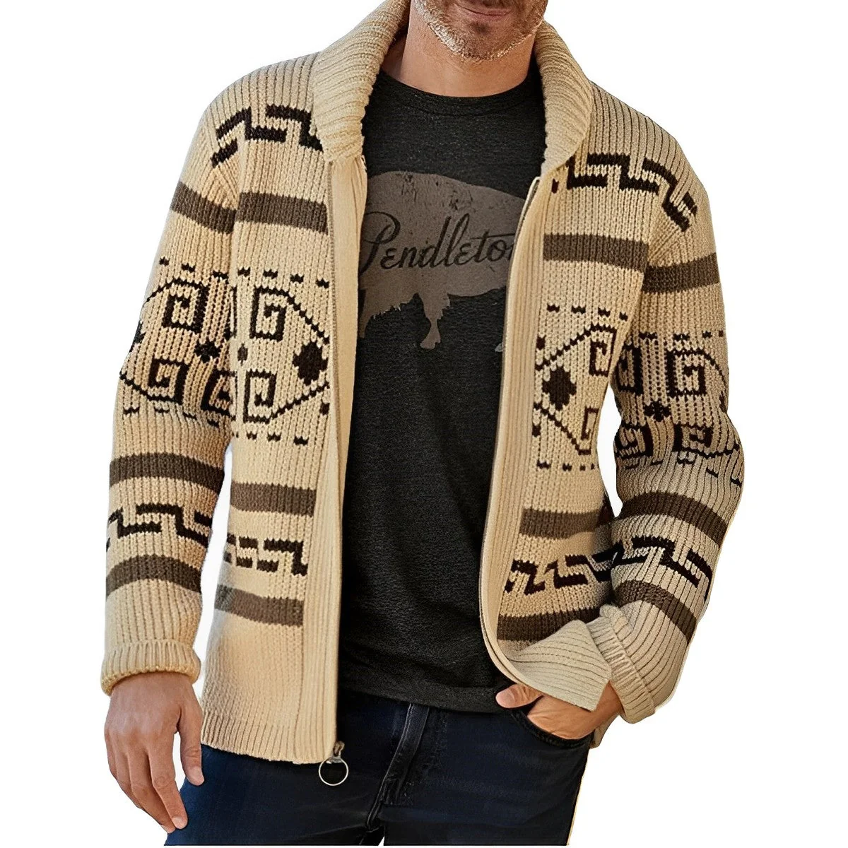 Garth® | Vintage Winter Cardigan For Men