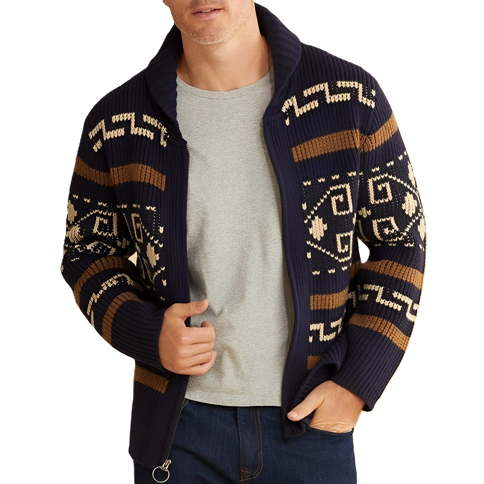Garth® | Vintage Winter Cardigan For Men - Image 3
