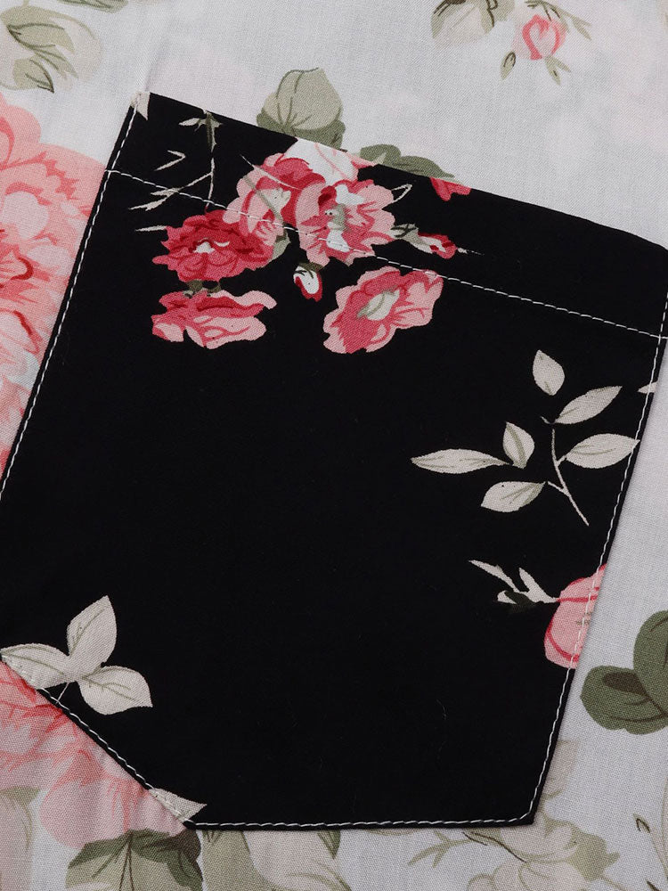 Gary® | Two Tone Floral Print Shirt - Image 3