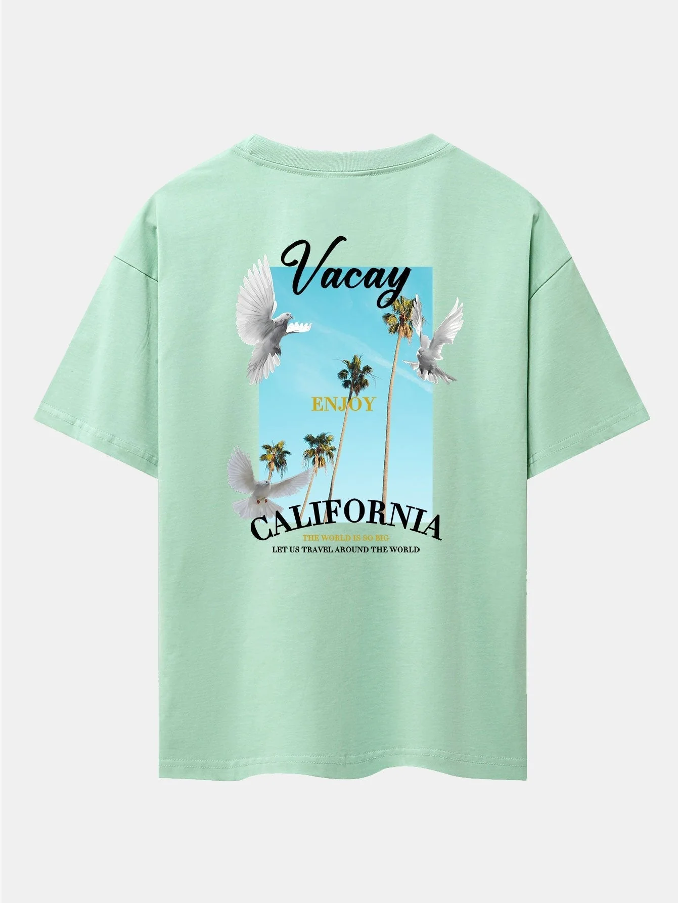 Gaspar® | Dove Back Print Drop Shoulder Oversize T-Shirt - Image 25