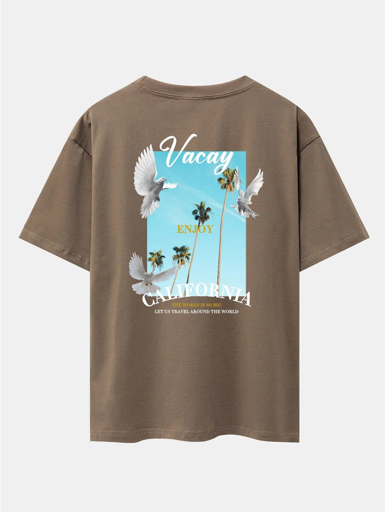 Gaspar® | Dove Back Print Drop Shoulder Oversize T-Shirt - Image 5