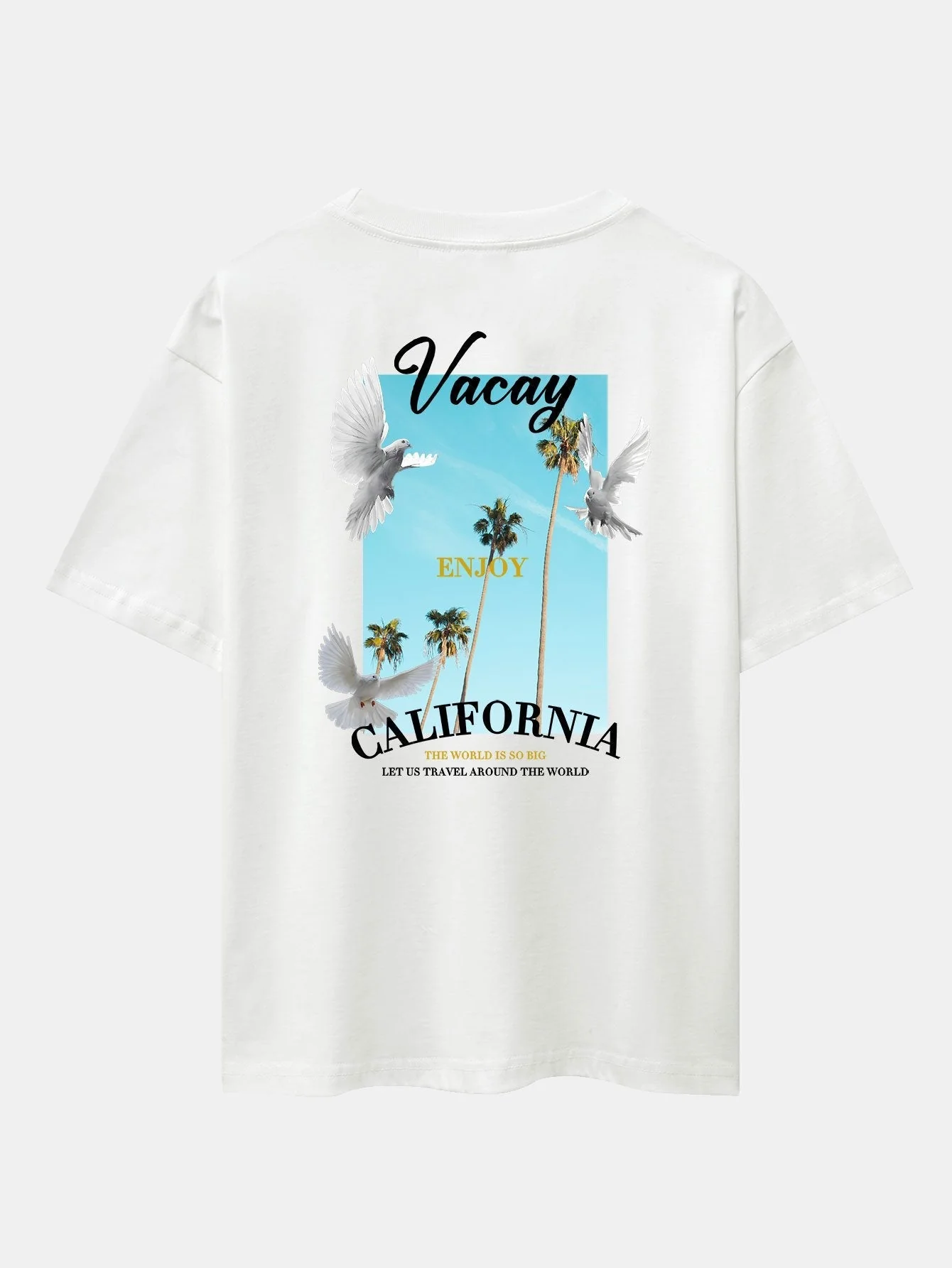 Gaspar® | Dove Back Print Drop Shoulder Oversize T-Shirt - Image 9