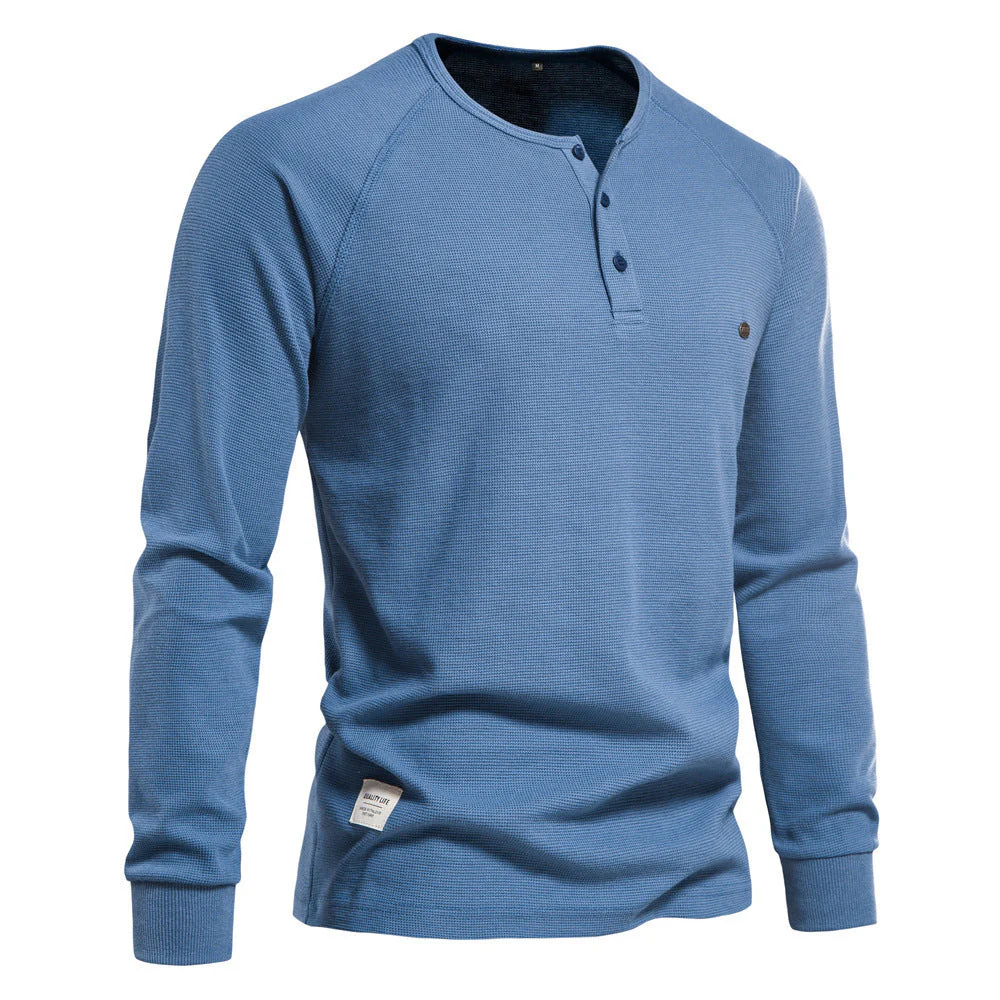 Gáspar® | Premium Waffle-Knit Henley - Image 2