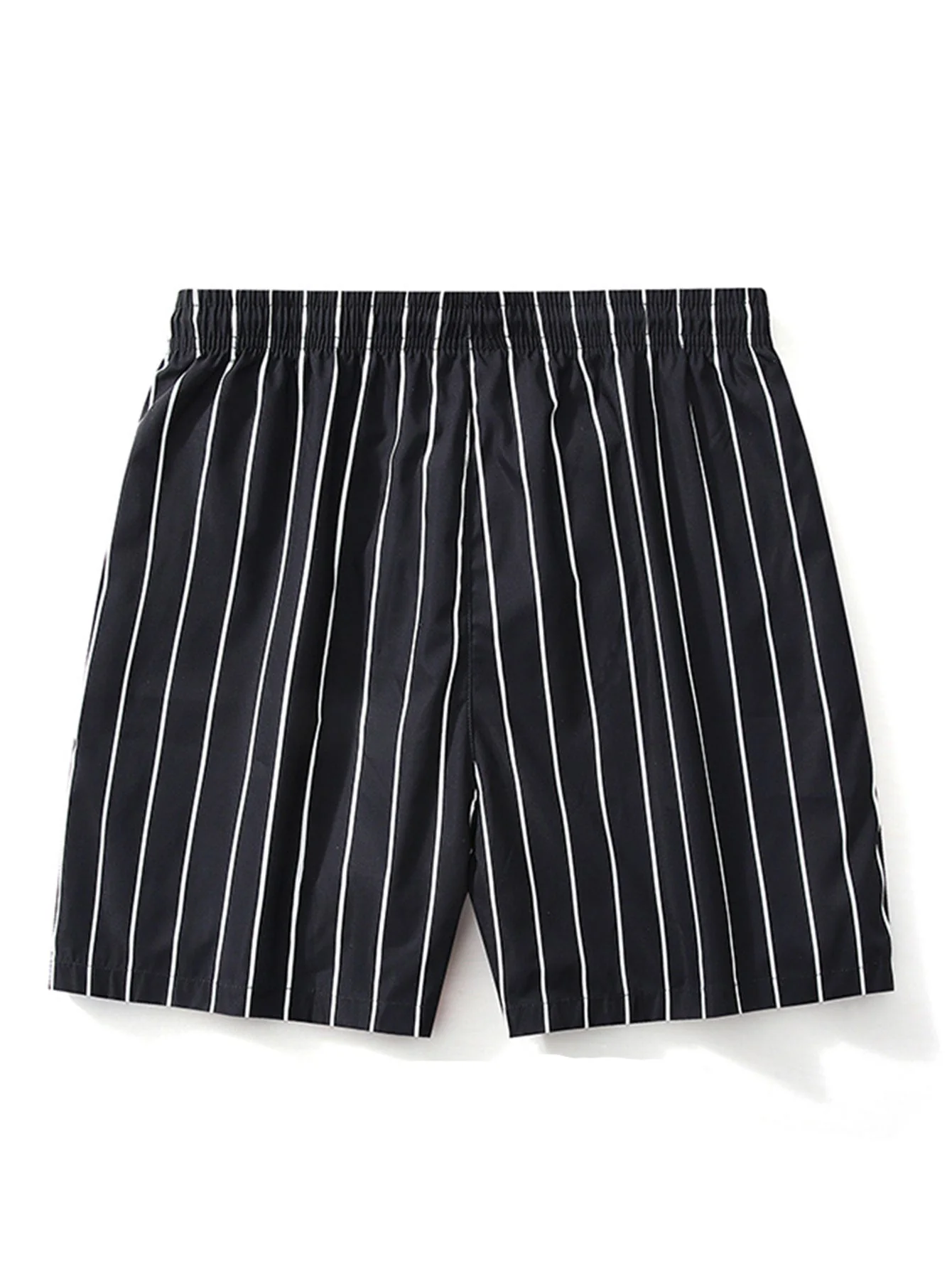 Gaudencio® | Palm Tree Print Button Up Shirt & Striped Swim Shorts - Image 8