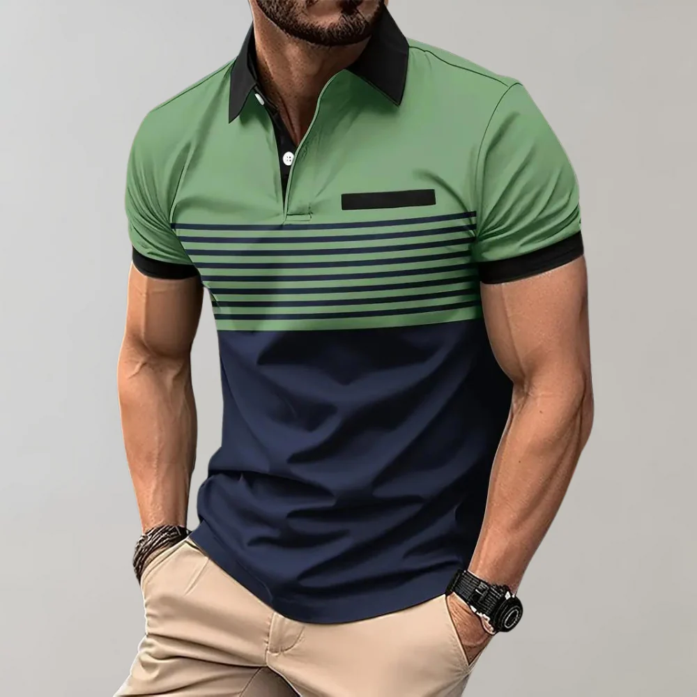 Gawain® | Men'S Striped Polo Shirt - Image 19